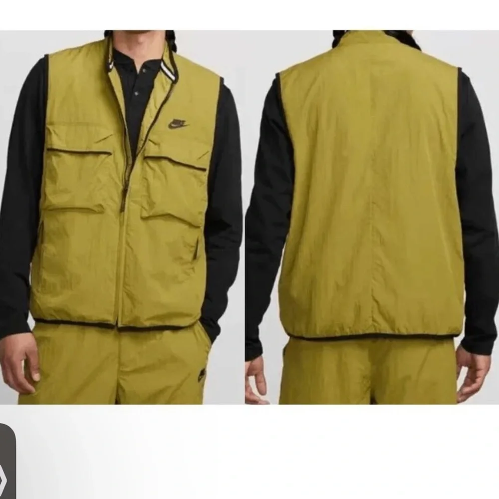 Nike Tech Men's Woven Vest UPF 40 Green Size L‎